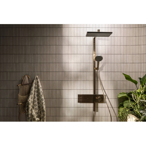Душова система Hansgrohe Raindance Alive Q 340/210 2jet EcoSmart ShowerSelect Comfort, бронзовий (24591140)