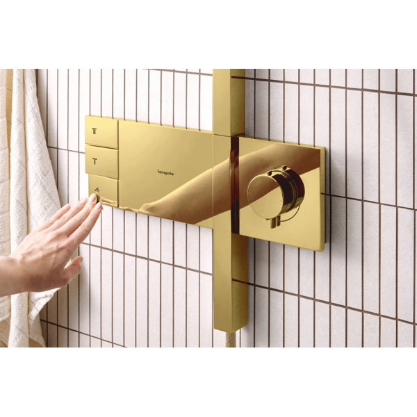 Душова система Hansgrohe Raindance Alive Q 340/210 2jet ShowerSelect Comfort, золотий (24590990)