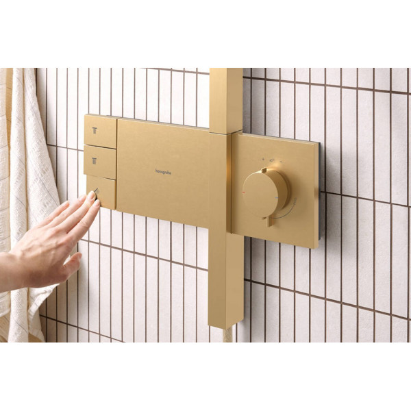 Душевая система Hansgrohe Raindance Alive S 300 2jet с ShowerSelect Comfort, бронзовый (24595140)