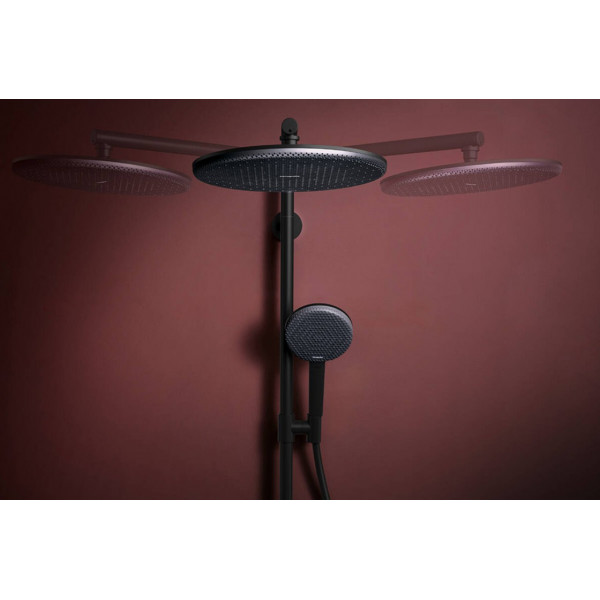 Душевая система Hansgrohe Raindance Alive S Puro 300 1jet EcoSmart с Ecostat Element, черный (24593670)