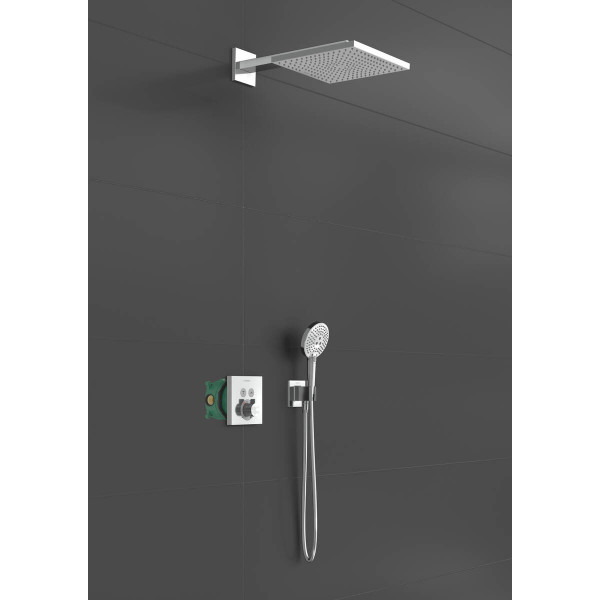 Душевая система Hansgrohe Душевой комплект Raindance E 300 1jet ShowerSelect Square 6в1 (27952000), хром (27952000)