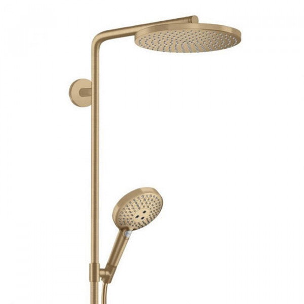 Душевая система Hansgrohe Raindance S 240 Showerpipe PowderRain 1jetP с термостатом, бронзовый (27633140)
