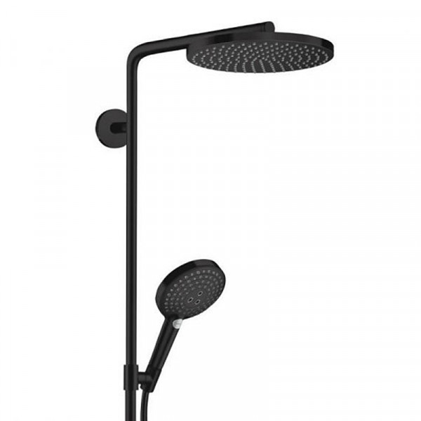 Душевая система Hansgrohe Raindance S 240 Showerpipe PowderRain 1jetP с термостатом, черный (27633670)
