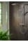 Душевая система Hansgrohe Raindance S 240 Showerpipe PowderRain 1jetP с термостатом Polished Gold Op, золотой (27633990)