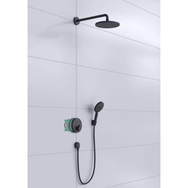 Душевая система Hansgrohe скрытого монтажа Raindance S 240 1jet ShowerSelect S 8 в1 (27959670), черный (27959670)
