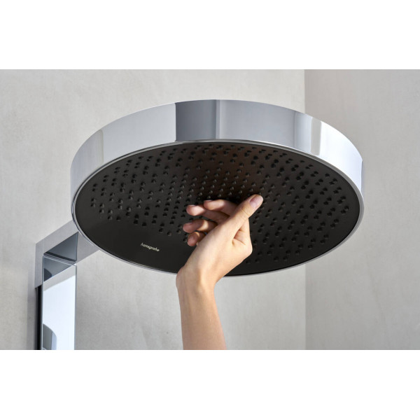 Душевая система Hansgrohe Rainfinity Showerpipe 250 1jet EcoSmart с термостатом ShowerTablet 350, хром (28742000)