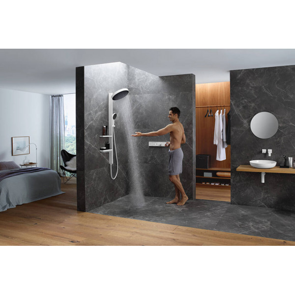 Душевая система Hansgrohe Rainfinity Showerpipe 360 1jet без смесителя, белый (26842700)