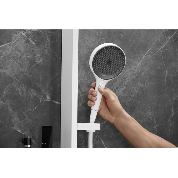 Душевая система Hansgrohe Rainfinity Showerpipe 360 1jet без смесителя, белый (26842700)