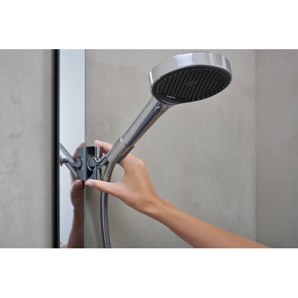 Душевая система Hansgrohe Rainfinity Showerpipe 360 1jet с термостатом ShowerTablet 350, хром (26853000)