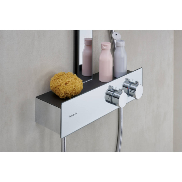Душевая система Hansgrohe Rainfinity Showerpipe 360 1jet с термостатом ShowerTablet 350, хром (26853000)