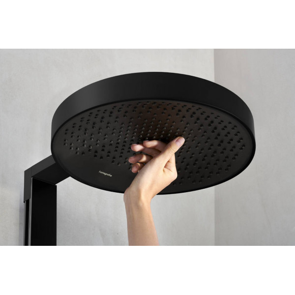 Душевая система Hansgrohe Rainfinity Showerpipe 360 1jet с термостатом ShowerTablet 350, черный (26853670)