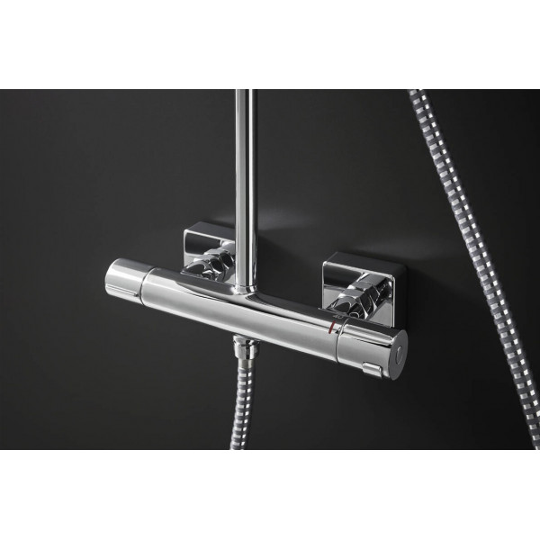 Душова система Hansgrohe Vernis Shape Showerpipe 230 1jet Green з термостатом, хром (26319000)