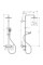 Душова система Hansgrohe Vernis Shape Showerpipe 240 1jet EcoSmart з термостатом, чорний (26429670)