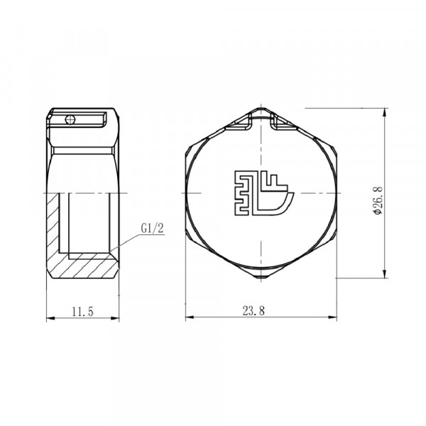 Заглушка Thermo Alliance Forte 1/2" ВР SF35215