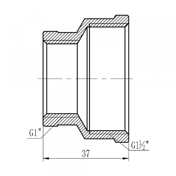 Муфта редукционная Thermo Alliance Forte 1 1/2х1" ВВ SF3574025
