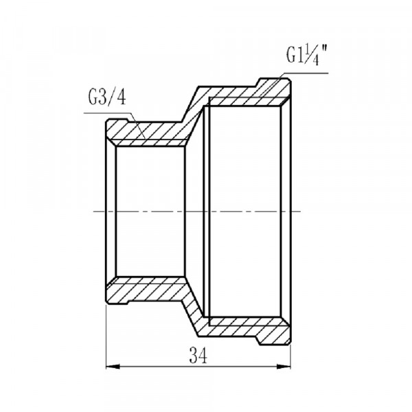 Муфта редукционная Thermo Alliance Forte 1 1/4х3/4" ВВ SF3573220