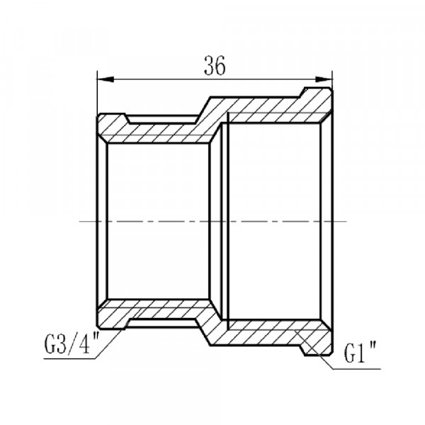 Муфта редукционная Thermo Alliance Forte 1"х3/4" ВВ SF3572520