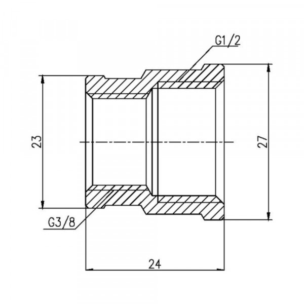Муфта редукционная Thermo Alliance Forte 1/2"х3/8" ВВ SF357159