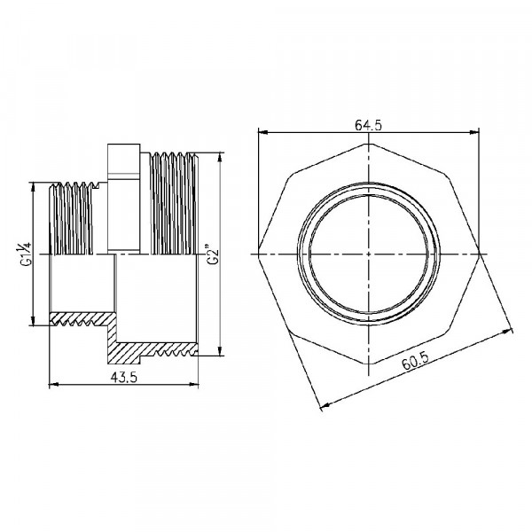 Ніпель редукційний Thermo Alliance Forte 2"х1" 1/4 SF3595032