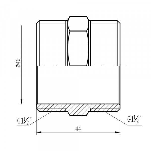 Ніпель Thermo Alliance Forte 1 1/2" SF35840
