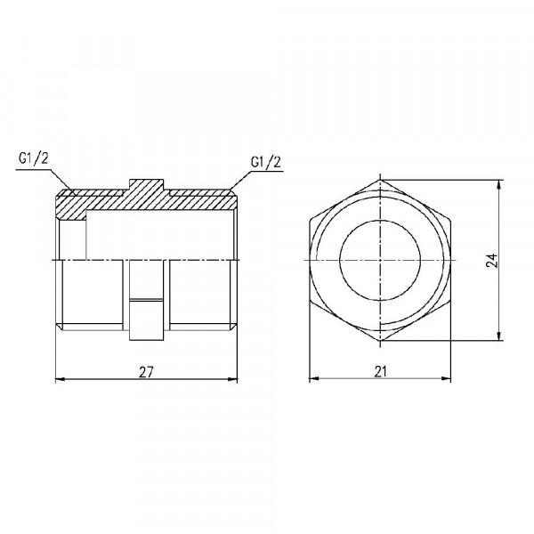 Ниппель Thermo Alliance Forte 1/2" SF35815