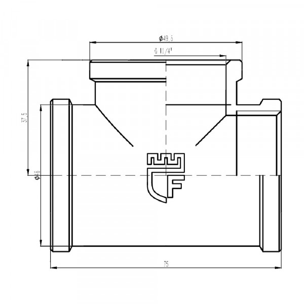 Тройник Thermo Alliance Forte 1" 1/4 ВВ SF36132