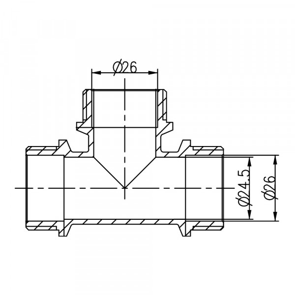 Тройник Thermo Alliance Forte 1" НН SF36725