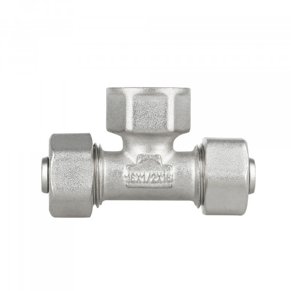 Тройник обжимной Thermo Alliance Standart 16х1/2"х16 ВР SD159W161516