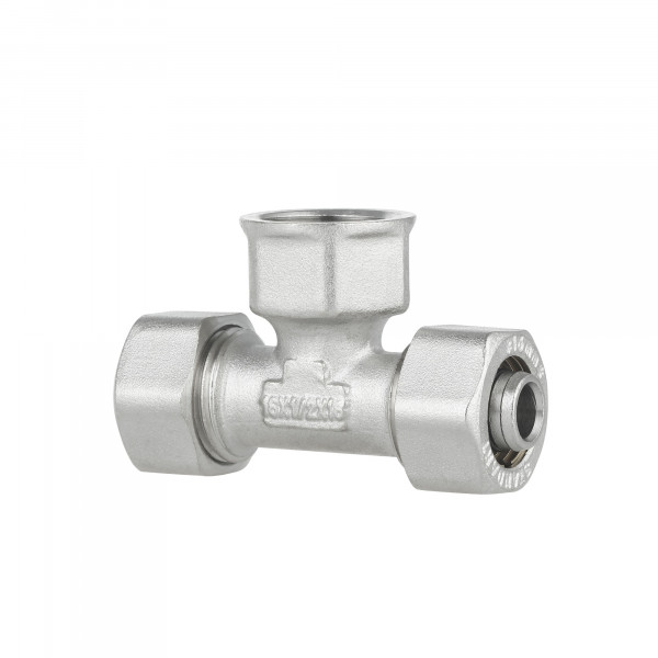 Тройник обжимной Thermo Alliance Standart 16х1/2"х16 ВР SD159W161516