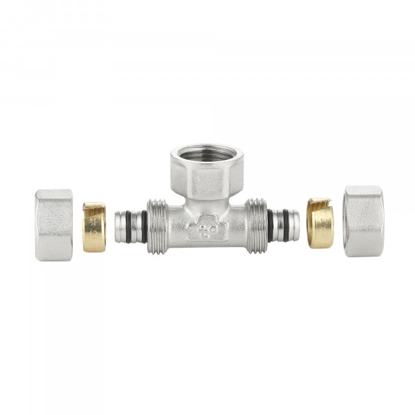 Тройник обжимной Thermo Alliance Standart 16х1/2"х16 ВР SD159W161516