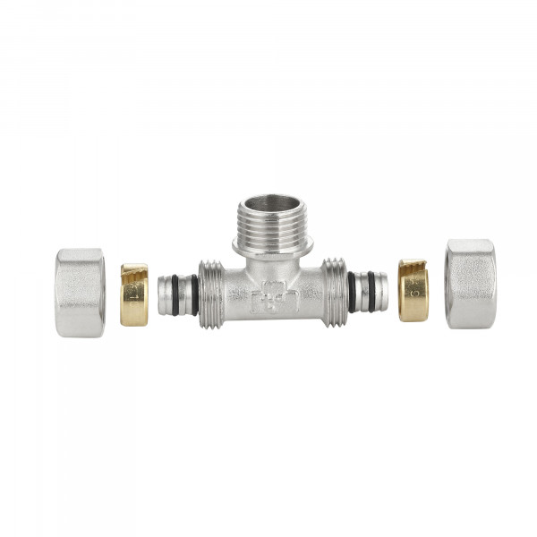 Тройник обжимной Thermo Alliance Standart 16х1/2"х16 НР SD160W161516