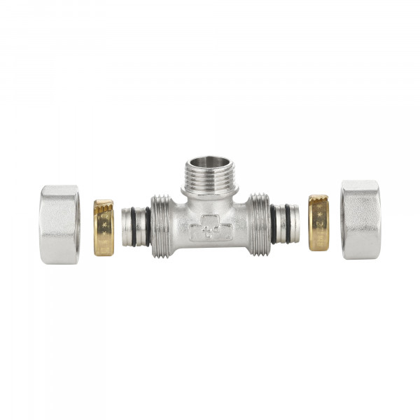 Тройник обжимной Thermo Alliance Standart 20х1/2"х20 НР SD160W201520