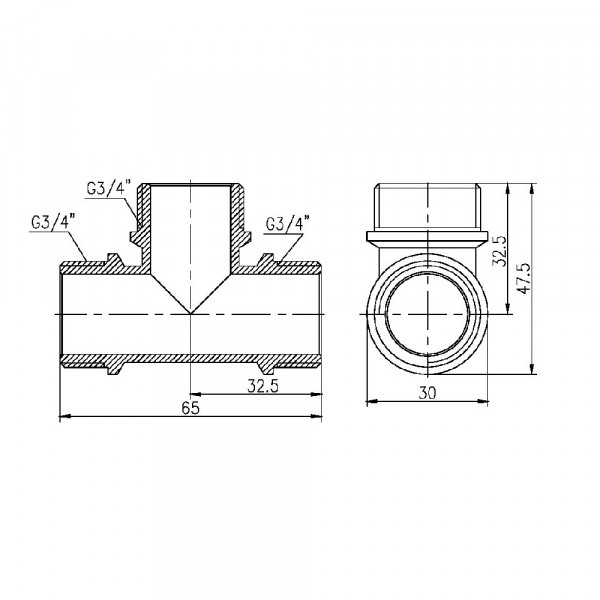 Трійник Thermo Alliance Forte 3/4" ЗЗ SF36720