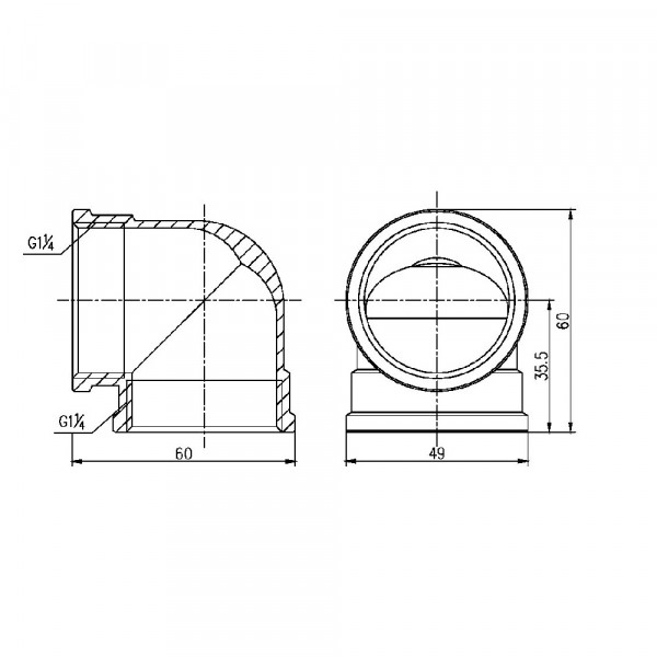 Уголок Thermo Alliance Forte 1" 1/4 ВВ SF36832
