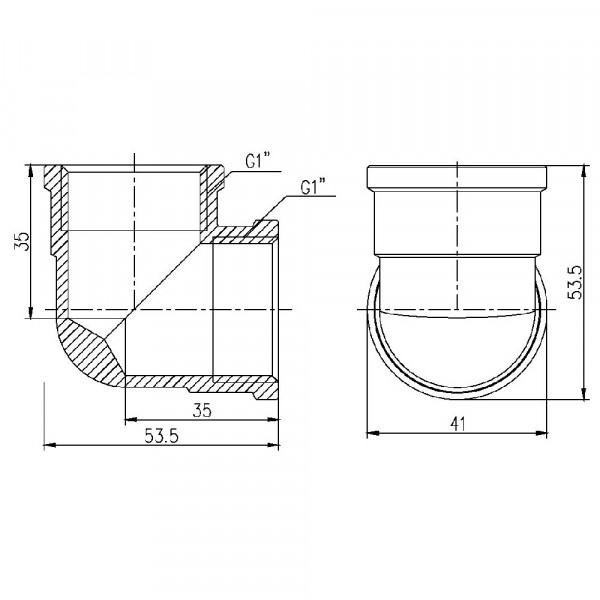 Уголок Thermo Alliance Forte 1" ВВ SF36825