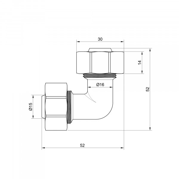 Уголок обжимной Thermo Alliance Standart 20 SD155W2020
