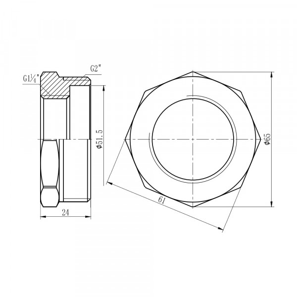 Футорка Thermo Alliance Forte 2"х1" 1/4 НВ SF3745032