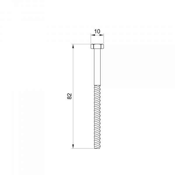 Кріплення унітаза Thermo Alliance Standart 6х80 мм SD103S2
