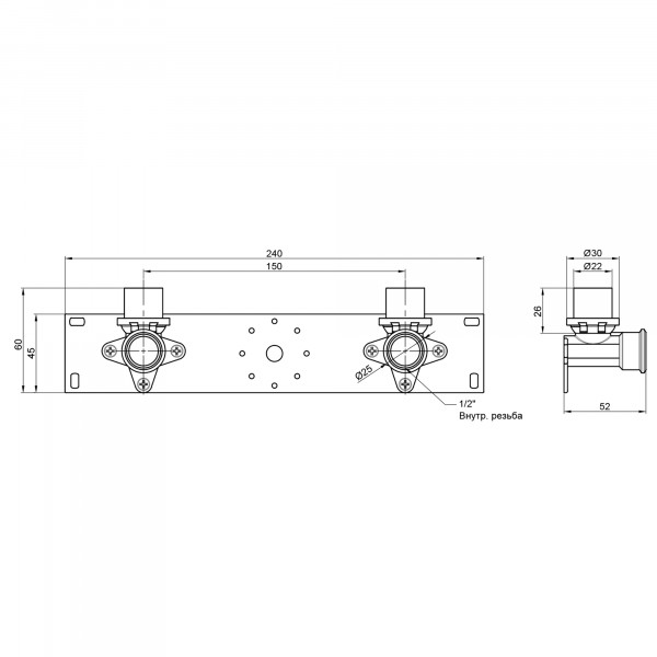Планка пресс в сборе Icma 16х1/2" №412