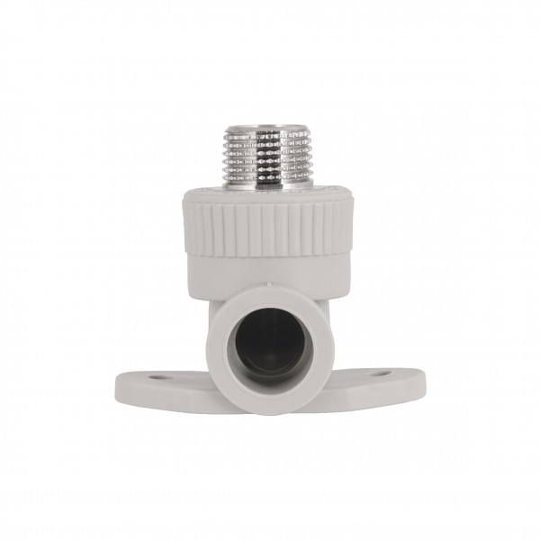 Уголок PPR Blue Ocean настенный с креплением 20х1/2", 90° НР