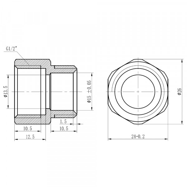 Муфта обжимная Thermo Alliance Forte 16х1/2" В SF171W1615