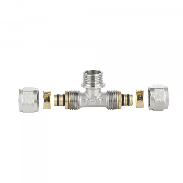 Тройник обжимной Thermo Alliance Forte 16х1/2"х16 НР SF178W161516