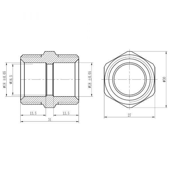 Муфта обжимная Thermo Alliance Forte 20х3/4" НР SF172W2020
