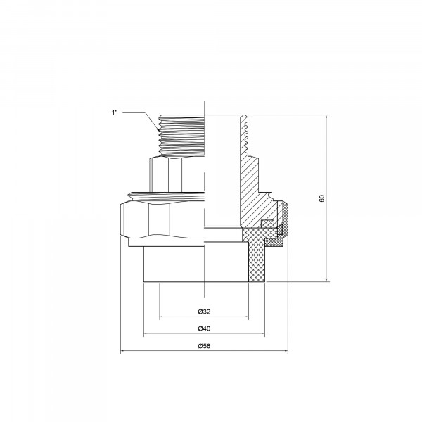 Сгон "Американка" PPR Thermo Alliance 32х1" НР
