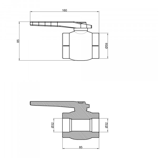 Кран шаровой PPR Thermo Alliance 32