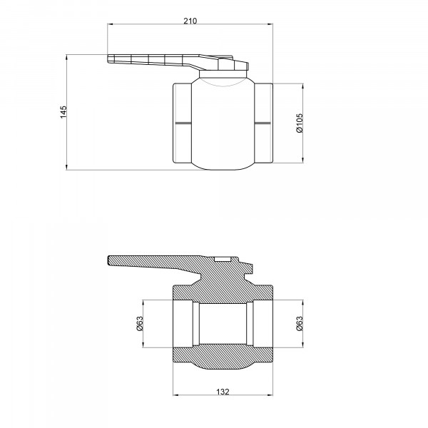 Кран шаровой PPR Thermo Alliance 63