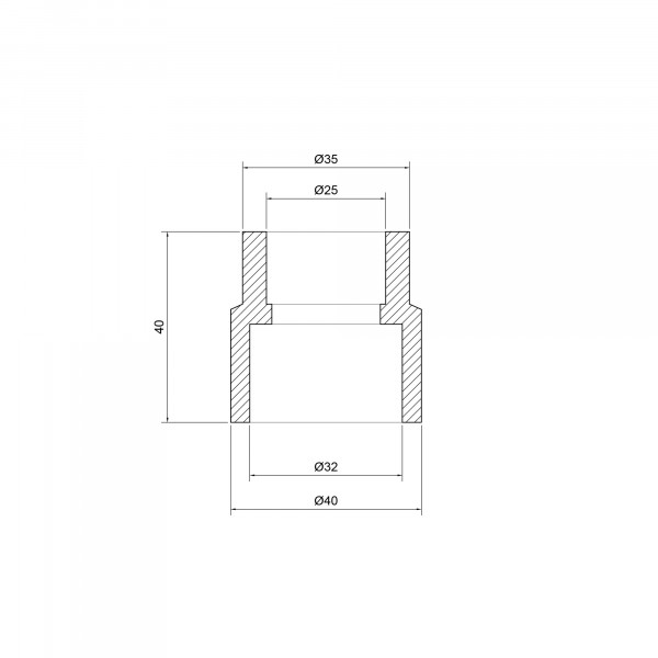 Муфта PPR Thermo Alliance 32х25