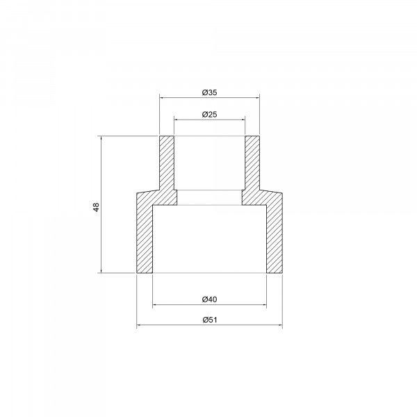 Муфта PPR Thermo Alliance 40х25