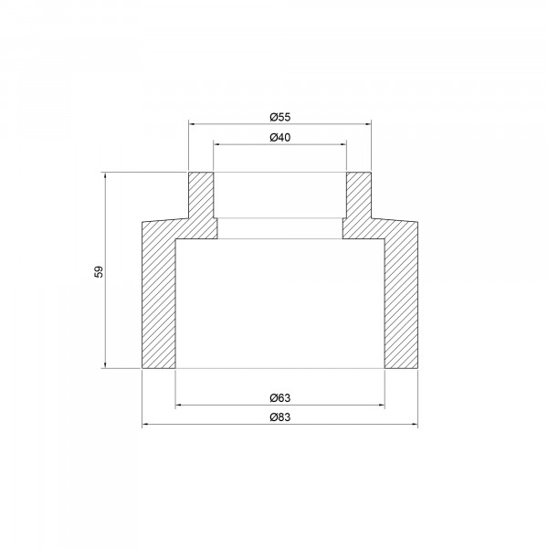 Муфта PPR Thermo Alliance 63х40