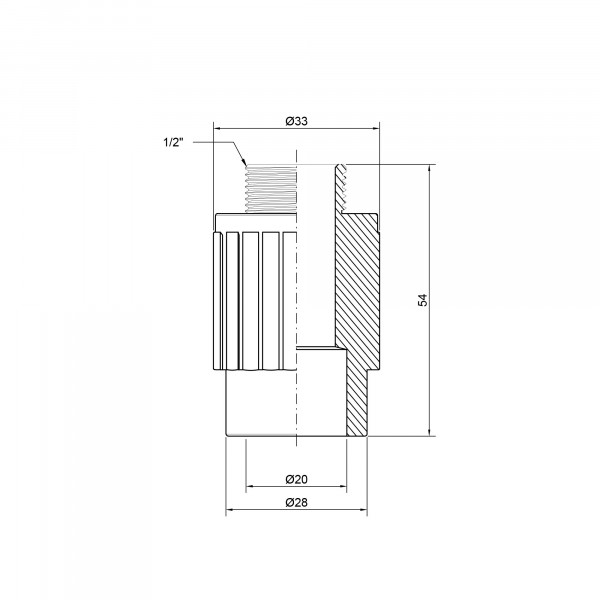 Муфта PPR Thermo Alliance 20х1/2" ЗР